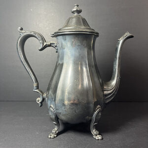 Vintage Silverplated Chippendale Coffee Pot International Silver Co 6301 UK